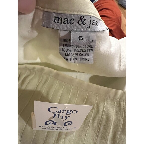 Mac & Jac A Line Pleated Hem Knee Length Skirt Size 6 - Picture 6 of 6